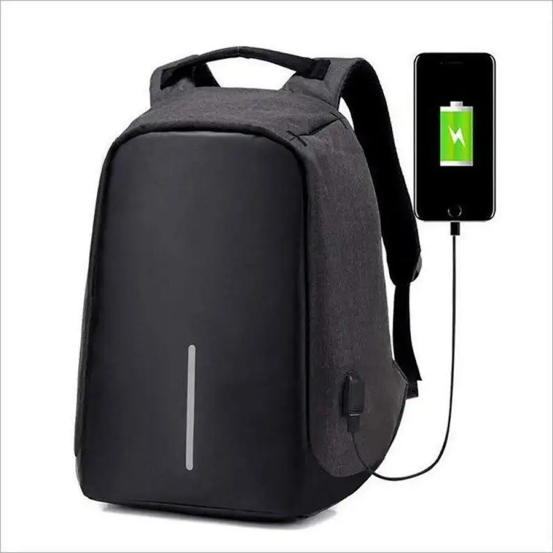 Anti-theft Travel Backpack Laptop School Bag with USB Charging Port