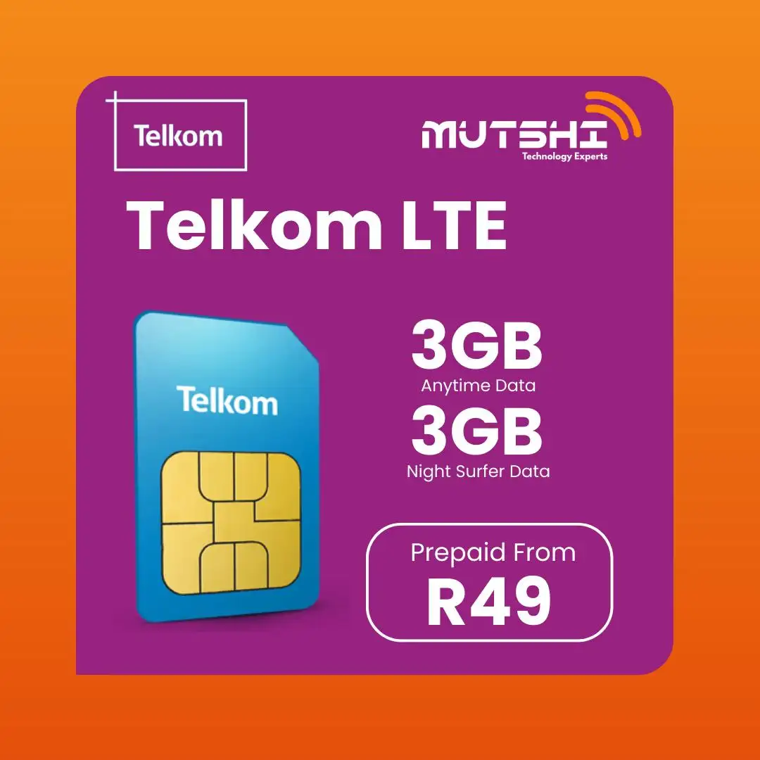 3GB + 3GB Telkom Mobile LTE Data Sim